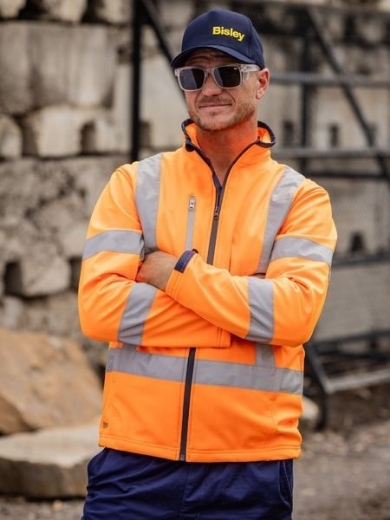 Picture of Bisley X Taped Hi Vis Soft Shell Jacket
